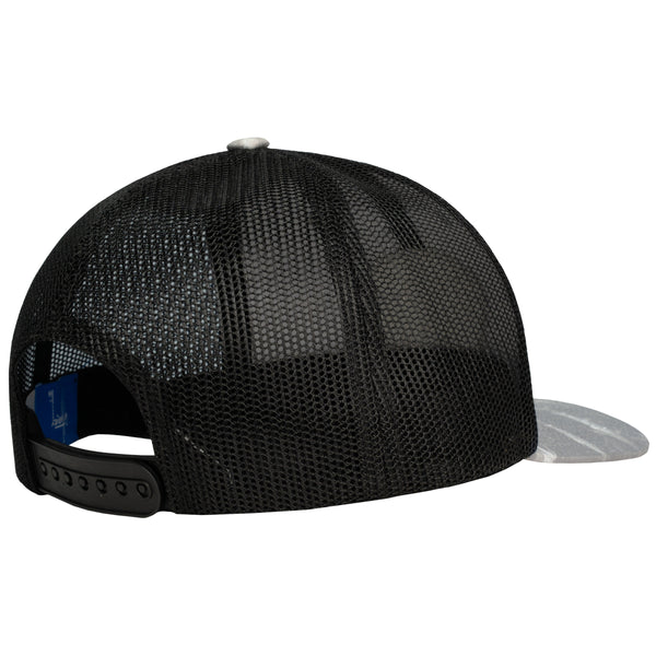 Guy Harvey Men's Grey Double Vision Sublimated Trucker Hat