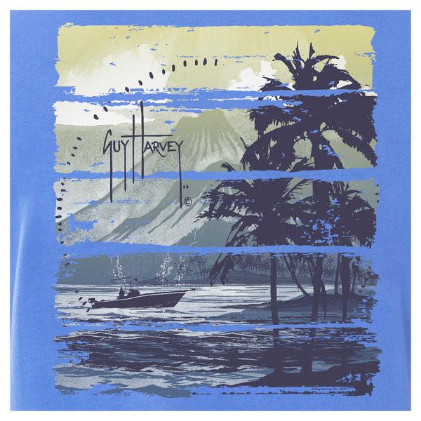Guy Harvey Men's Horizon Short Sleeve Pocket T-Shirt