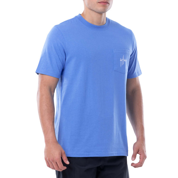 Guy Harvey Men's Horizon Short Sleeve Pocket T-Shirt