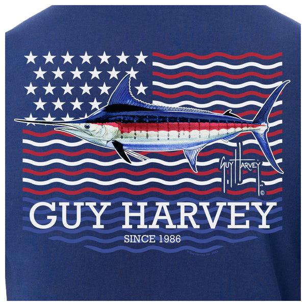 Guy Harvey Men's Liberty Marlin Short Sleeve T-Shirt