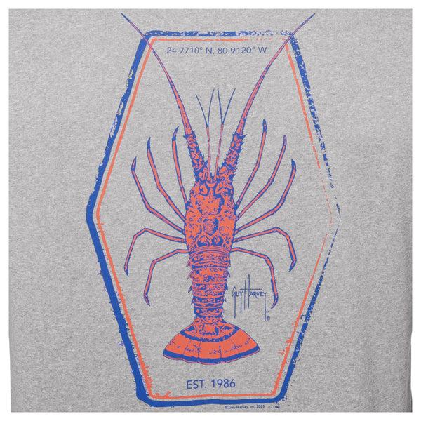 Guy Harvey Men's Lobster Key Long Sleeve Performance Hoodie