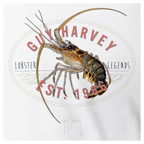 Guy Harvey Men's Lobster Legends Short Sleeve Pocket T-Shirt