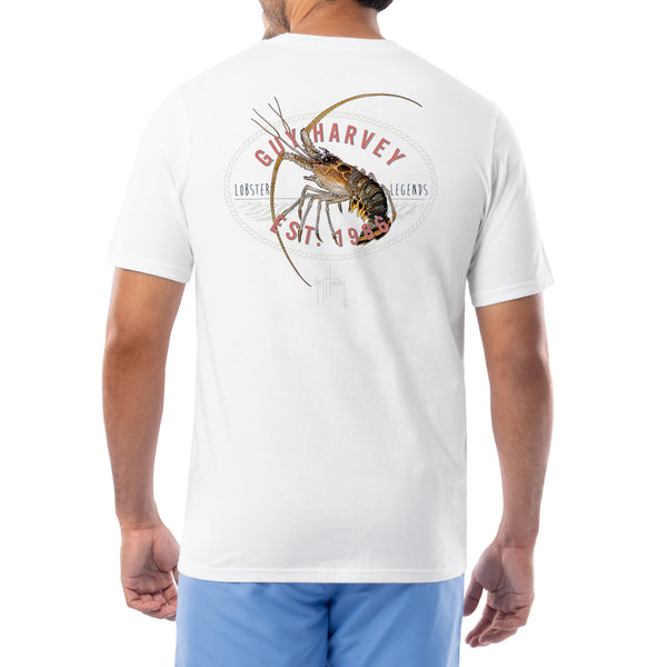 guy harvey Men's Lobster Legends Short Sleeve Pocket T-Shirt