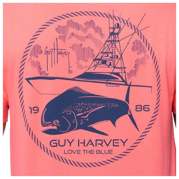 Guy Harvey Men's Mahi Chasers Short Sleeve Pocket T-Shirt