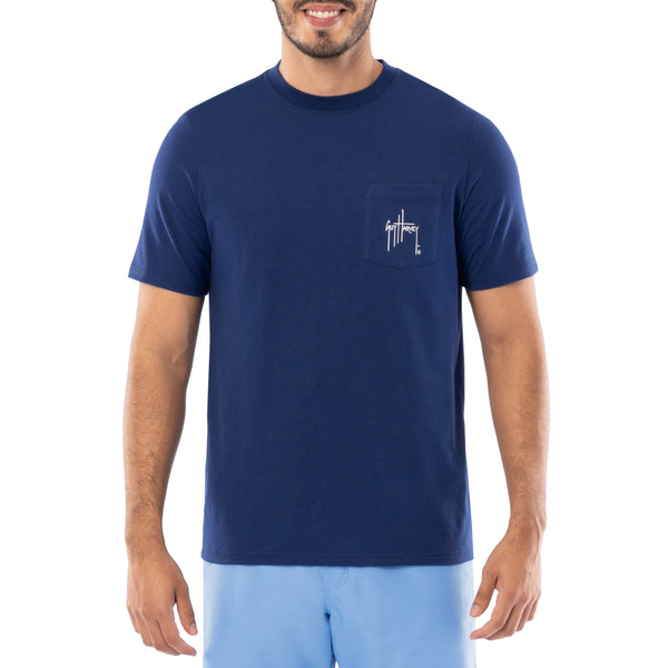 guy Harvey Men's Marlin Springs Short Sleeve Pocket T-Shirt