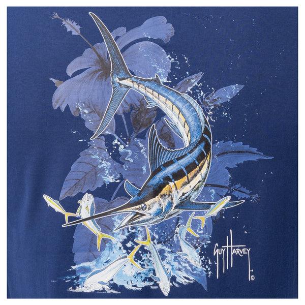 guy Harvey Men's Marlin Springs Short Sleeve Pocket T-Shirt