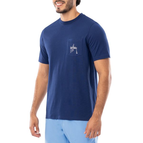 guy Harvey Men's Marlin Springs Short Sleeve Pocket T-Shirt