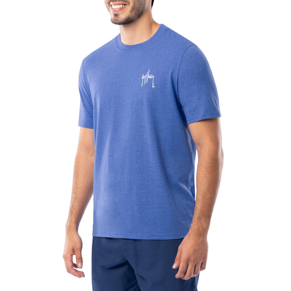 Guy Harvey Men's Marlin Sunset Threadcycled Short Sleeve T-Shirt