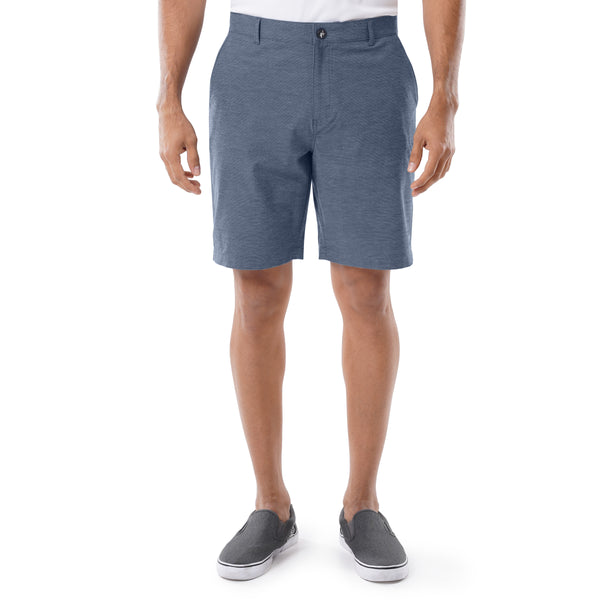 guy harvey Men's Navy Performance Hybrid Short 4-Way Stretch