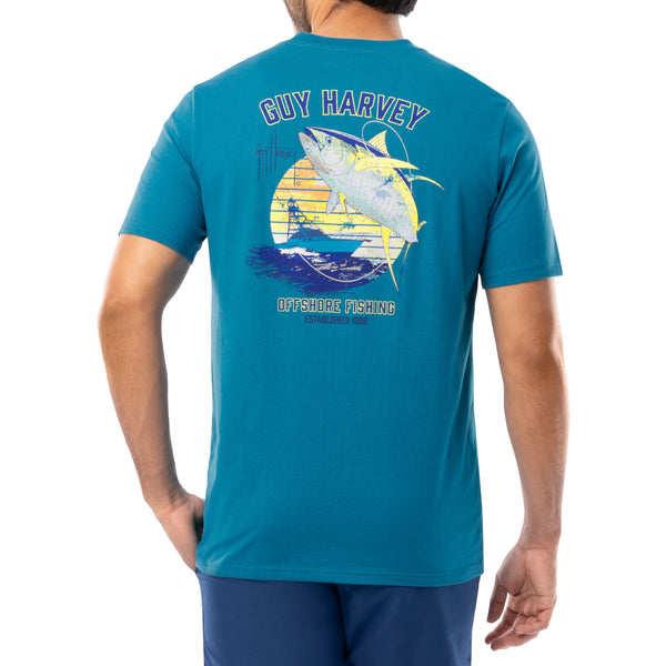 guy harvey Men's Offshore Yellowfin Short Sleeve T-Shirt