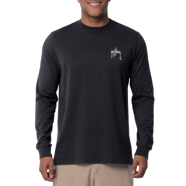 Guy Harvey Men's Redfish Tailing Long Sleeve T-Shirt