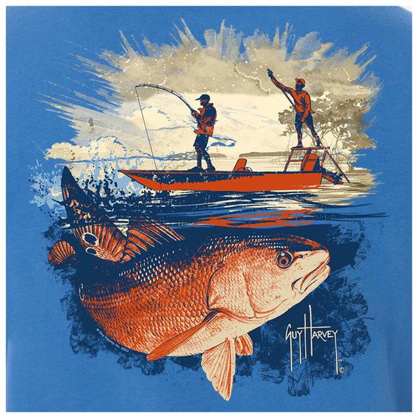 Guy Harvey Men's Redfish Tailing Short Sleeve T-Shirt