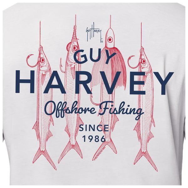 Guy Harvey Men's Rig Master Gray Short Sleeve Pocket T-Shirt