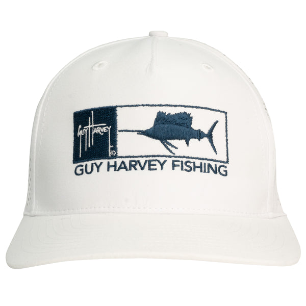 Guy Harvey Men's Sailfish Perforated Performance Snapback