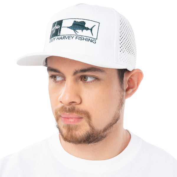 Guy Harvey Men's Sailfish Perforated Performance Snapback
