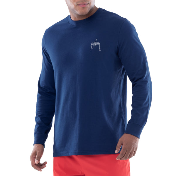 Guy Harvey Men's Southbound Sails Long Sleeve T-Shirt