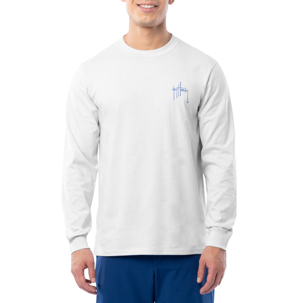 Guy Harvey Men's Sunset Paradise Long Sleeve T-Shirt