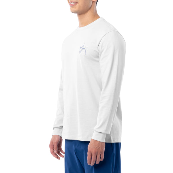 Guy Harvey Men's Sunset Paradise Long Sleeve T-Shirt