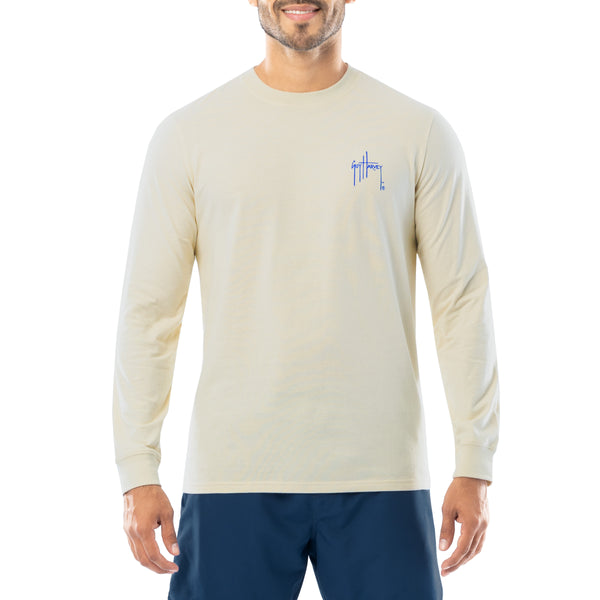 Guy Harvey Men's Sunset Paradise Long Sleeve T-Shirt