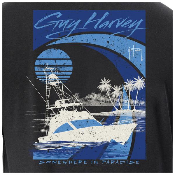 Guy Harvey Men's Sunset Paradise Short Sleeve Pocket T-Shirt