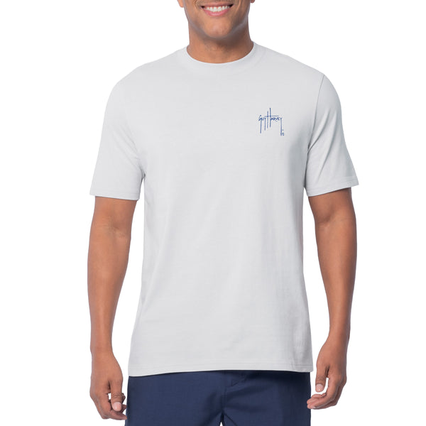 Guy Harvey Men's Tonal USA Gray Short Sleeve T-Shirt