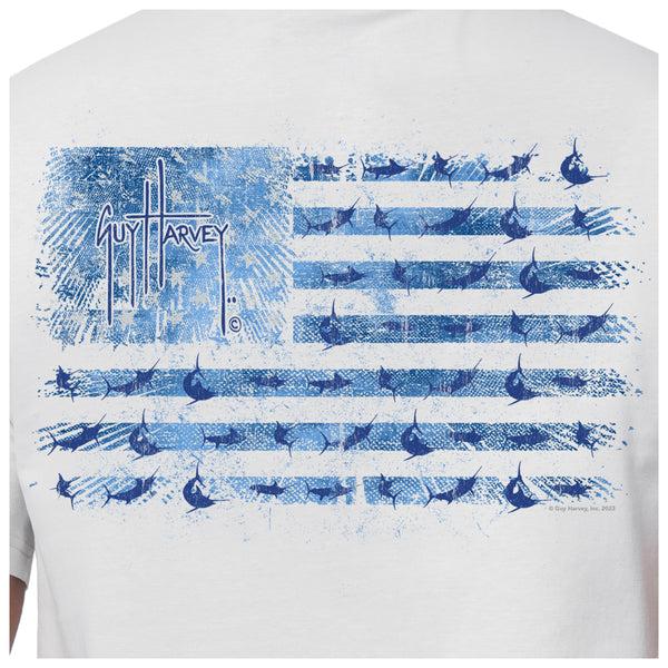 Guy Harvey Men's Tonal USA Gray Short Sleeve T-Shirt