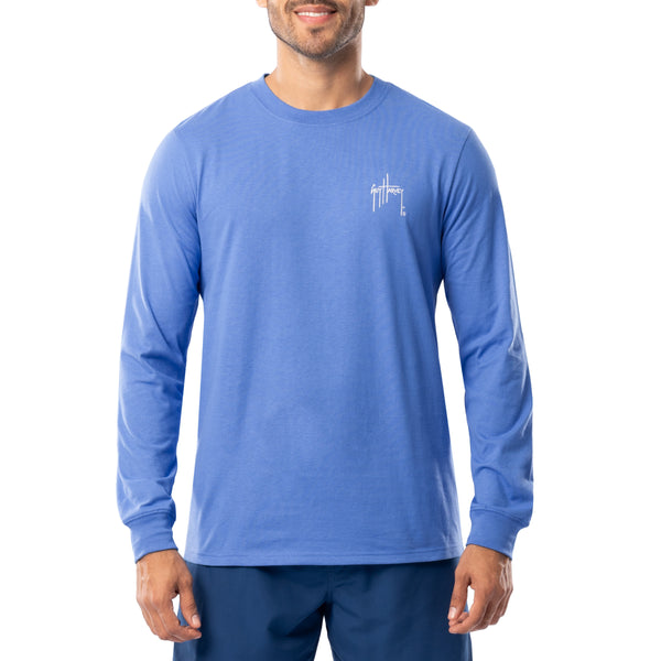 Guy Harvey Men's Tuna Medallion Long Sleeve T-Shirt