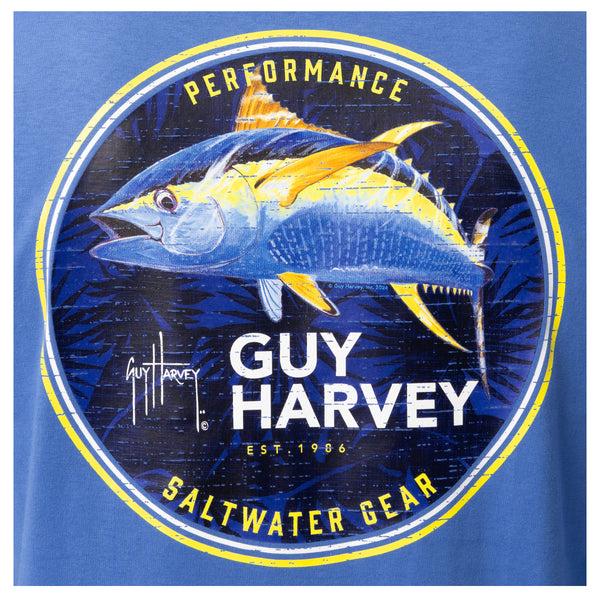 Guy Harvey Men's Tuna Medallion Long Sleeve T-Shirt