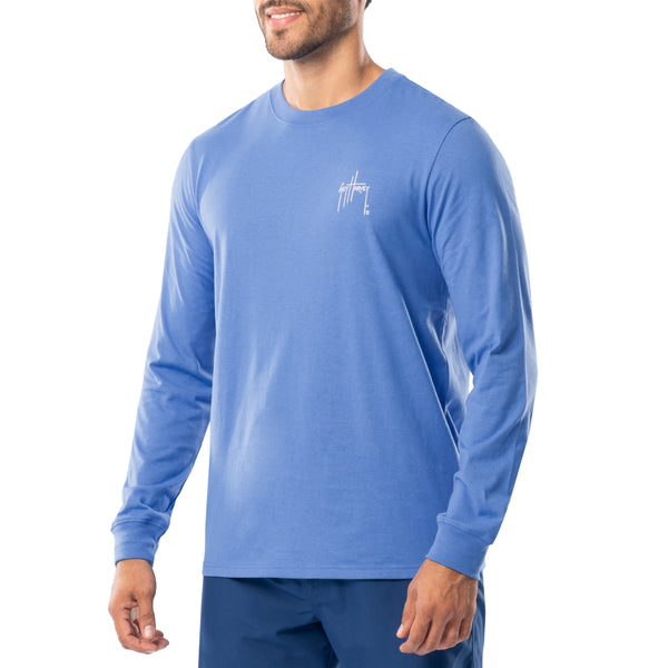 Guy Harvey Men's Tuna Medallion Long Sleeve T-Shirt