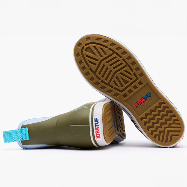 Guy Harvey Women's Sky Blue Sailfish 6 In Ankle Deck Boot