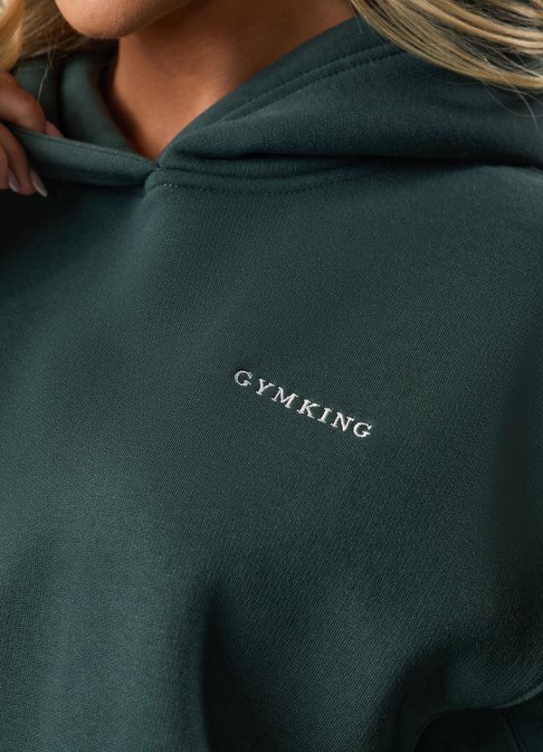 Gym King 365 Relaxed Fit Fleece Hood Deep Forest Green
