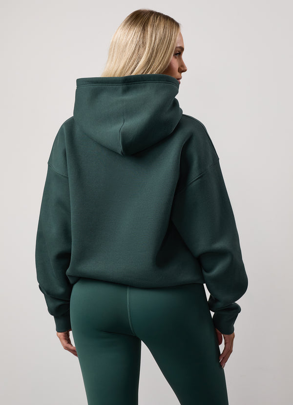 gym king 365 Relaxed Fit Fleece Hood Deep Forest Green