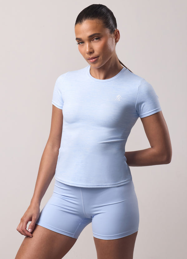 Gym King 365 Short Sleeve Tee Hydrangea Blue Grindle