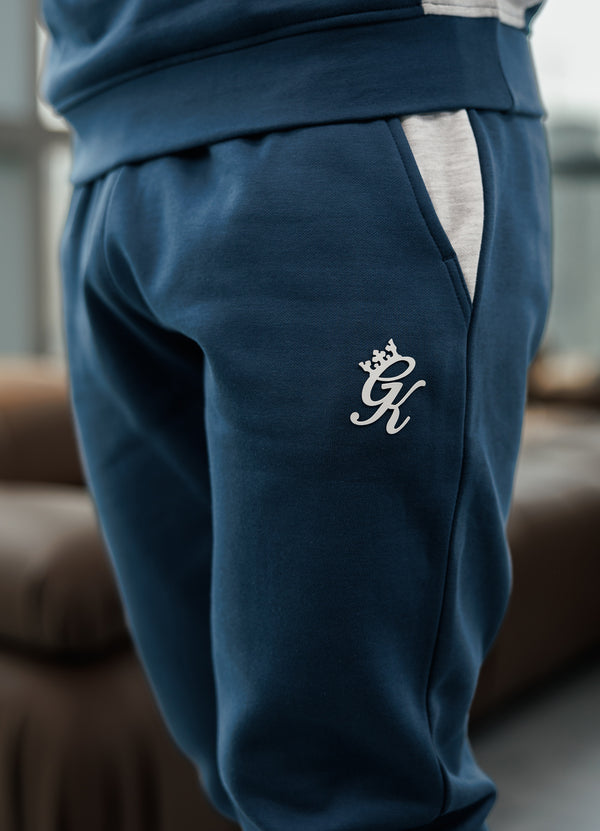 Gym King Contrast Panel Jogger Moonlight Blue/Snow Marl