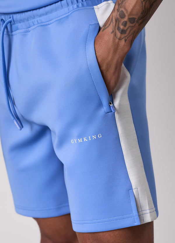 Gym King Core Plus Poly 2.0 Short Provence Blue/White