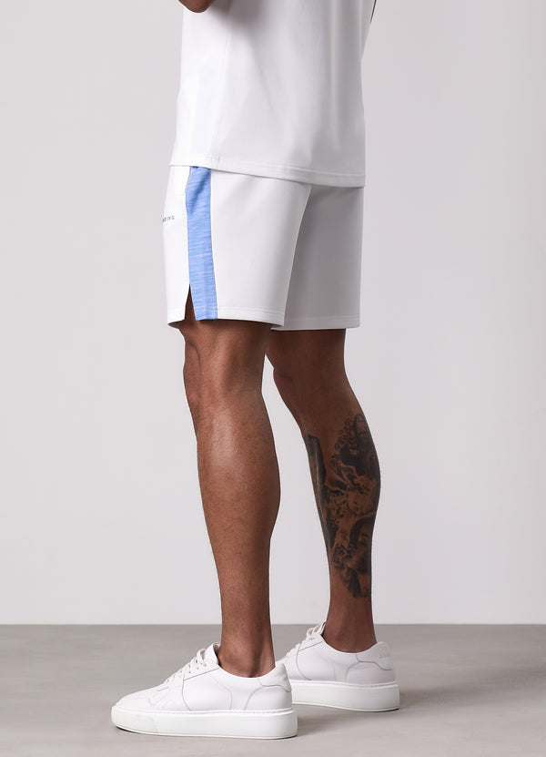 Gym King Core Plus Poly 2.0 Short White/Provence Blue