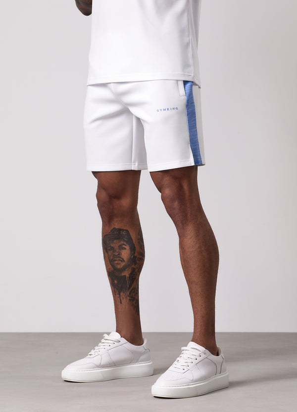 gym king Core Plus Poly 2.0 Short White/Provence Blue