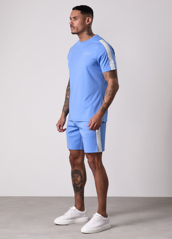 Gym King Core Plus Poly 2.0 Tee Provence Blue/White