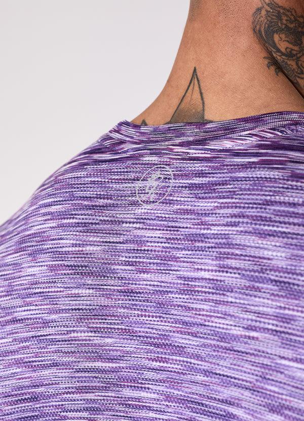 Gym King Energy Seamless Space Dye Tee Purple Haze Multi