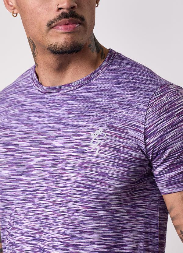 Gym King Energy Seamless Space Dye Tee Purple Haze Multi