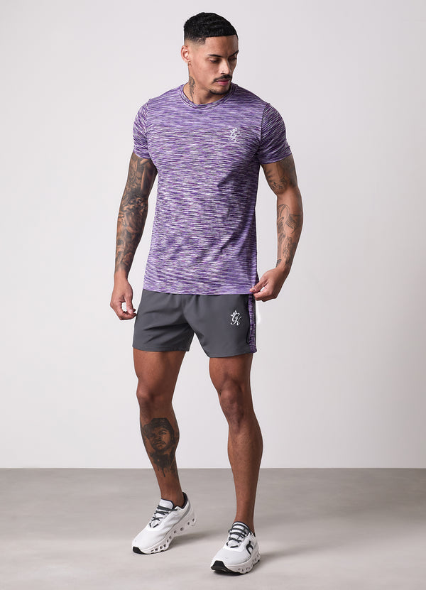 Gym King Energy Seamless Space Dye Tee Purple Haze Multi