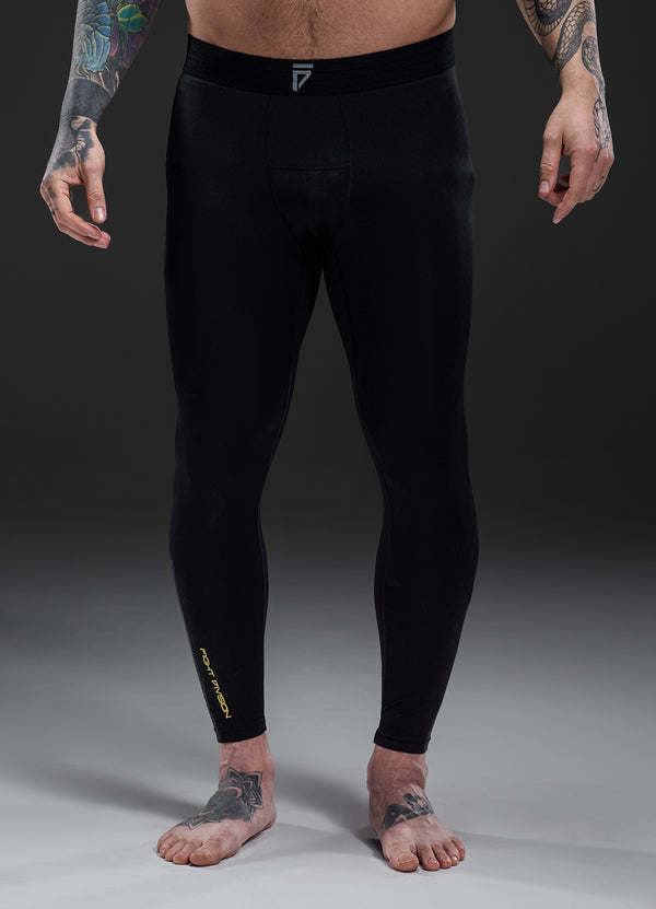 Gym King Fight Division Combat Compression Legging Black