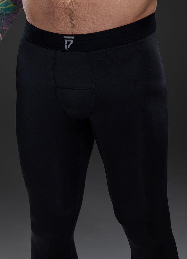 gym king Fight Division Combat Compression Legging Black