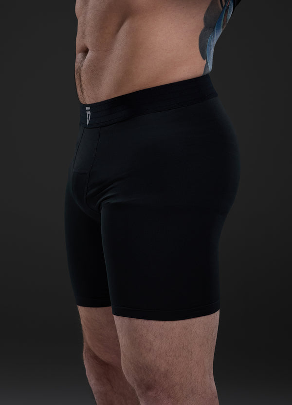 Gym King Fight Division Combat Compression Short Black