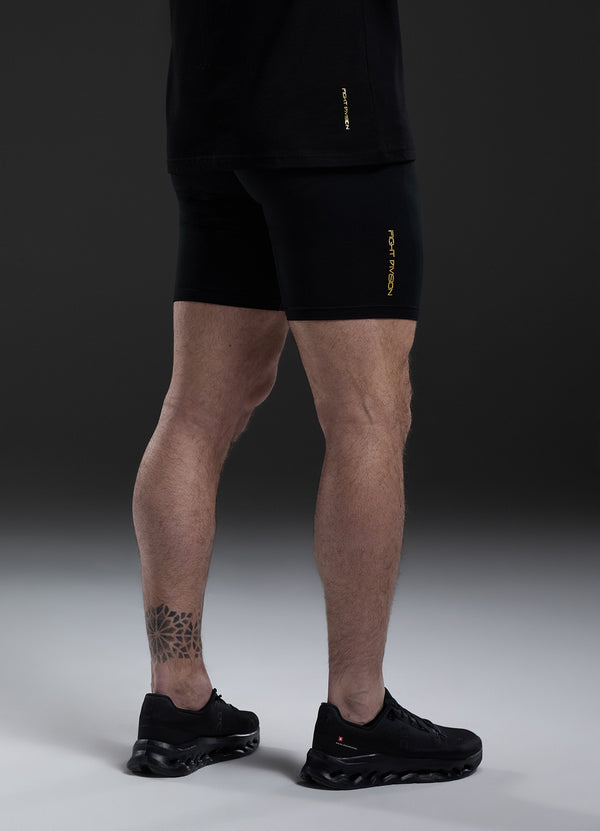 Gym King Fight Division Combat Compression Short Black
