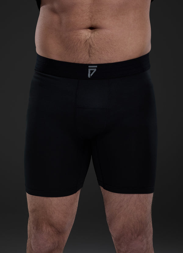 gym king Fight Division Combat Compression Short Black