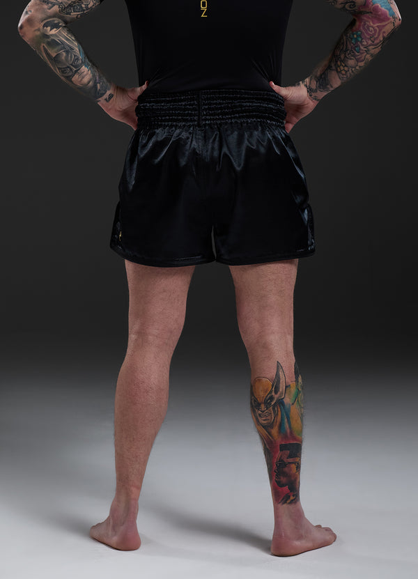 Gym King Fight Division Thai Boxing Short Black/Gold