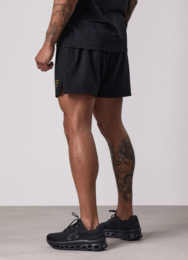 gym king Fight Division Training 5" Short Black/Gold