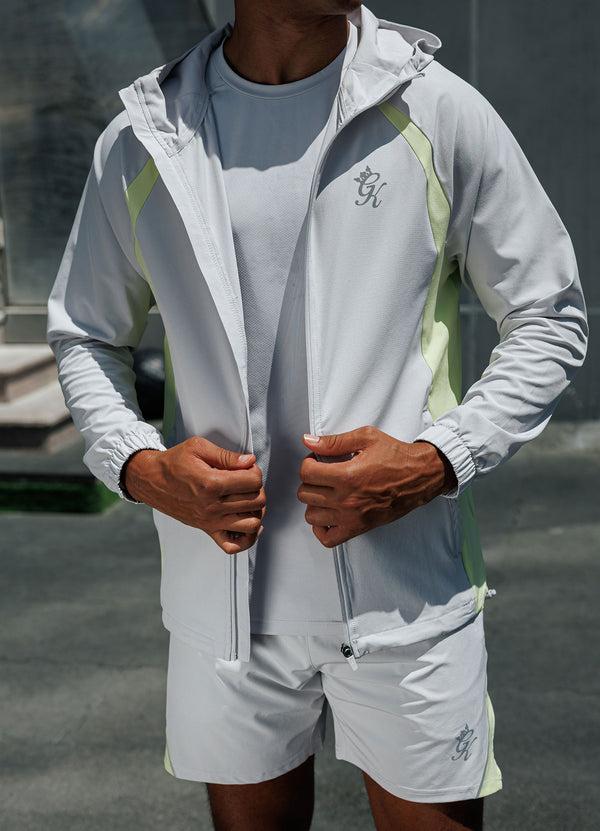 Gym King Flex 2.0 Woven Hood Light Grey/Sherbet Lime