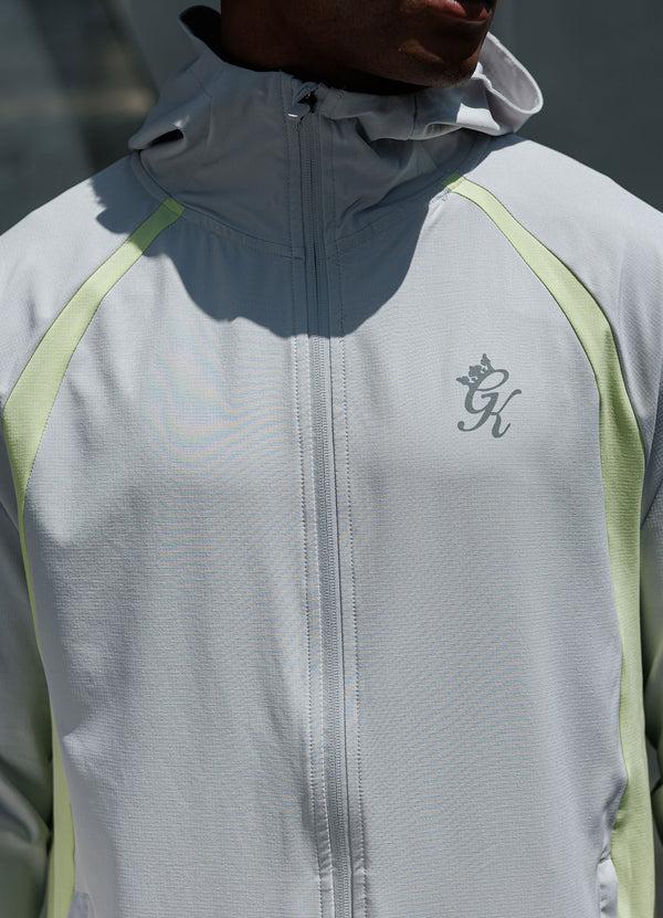Gym King Flex 2.0 Woven Hood Light Grey/Sherbet Lime